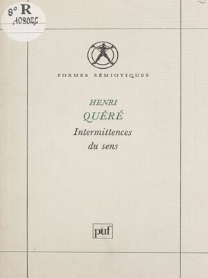 cover image of Intermittences du sens